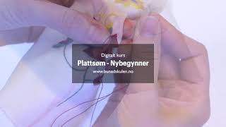 Broderikurs - Plattsøm - Nybegynner - Lyst beltestakkliv - BELTESTAKK