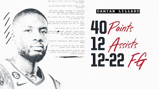 Damian Lillard Highlights (40 points) | Portland Trail Blazers | Dec. 8, 2022