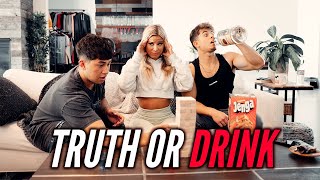 Playing Truth Or Drink Jenga