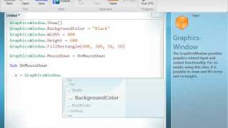 Small Basic Tutorial 5 - Introduction to Graphics Windows