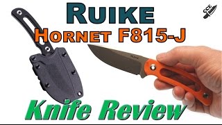 Full Review of the Ruike Knives Hornet F815-J. Low-Cost Full Tang EDC Knife. Sheath or Neck-knife