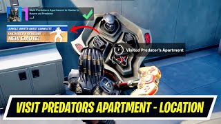 How to get Predator Emote / Unmasked Style - Visit Predators Apartment in Hunter's Haven as Predator