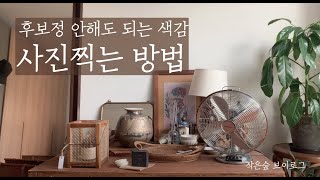 작은숲 브이로그 / 색감보정 필요없는 사진 찍기, 카메라 색감 세팅하는 법