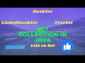 Set Collection in JAVA | HashSet | LinkedHashSet | TreeSet