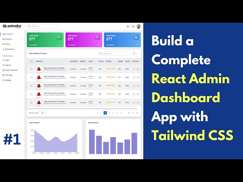 #1 Build a Complete React Admin Dashboard App | React, Vite, Tailwind Css, Material Ui