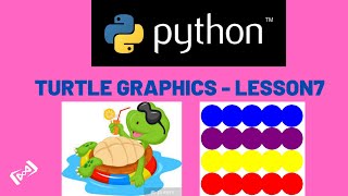 Python Turtle graphics Tutorial - LESSON 7 - (penup, pendown, begin_fill, clear, reset)