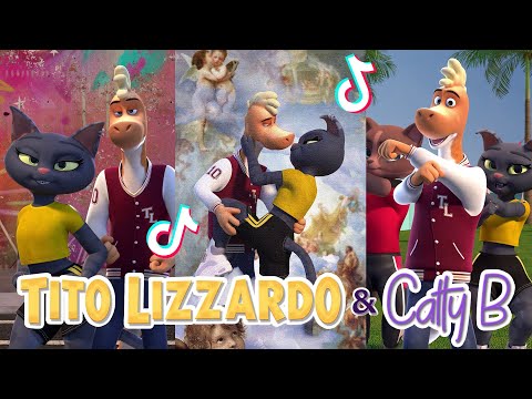 TITO LIZZARDO & CATTY B🦖😻 COLECCIÓN TikTok De Tito & Catty - YouTube