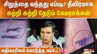 சிறுத்தை வந்தது எப்படி? தீவிரமாக சுற்றி சுற்றி தேடும் கேமராக்கள் அதிகாரிகள் கொடுத்த அப்டேட்