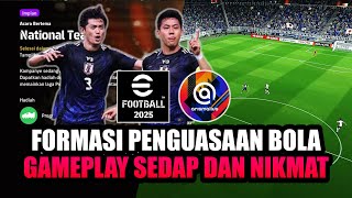 FORMASI PENGUASAAN BOLA EFOOTBALL 2025 SKEMA 4141 (GAMEPLAY PS4)