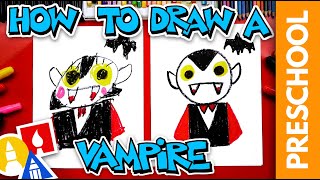 How To Draw A Vampire Using Shapes - Preschool