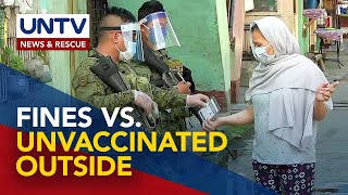 Unvaccinated individuals going outside may face fines, community service — DILG