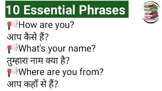 Essential Phrases Daily use phrases Use every day for beginners @Excellent 11