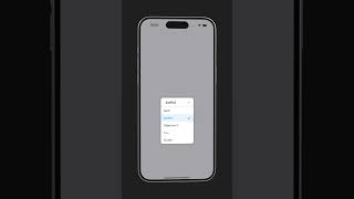 Custom DropDown Menu with SwiftUI