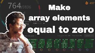 3354 Make array elements equal to zero