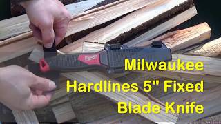 Milwaukee 5 in. Hardline Fixed Blade Knife 48-22-1928