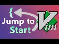Vim Tip - Goto Surrounding Brackets