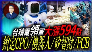 台積電領軍大漲594點 鎖定CPO/機器人/矽智財/PCB   2024 / 12 / 23｜Super研究團隊 林信富分析師