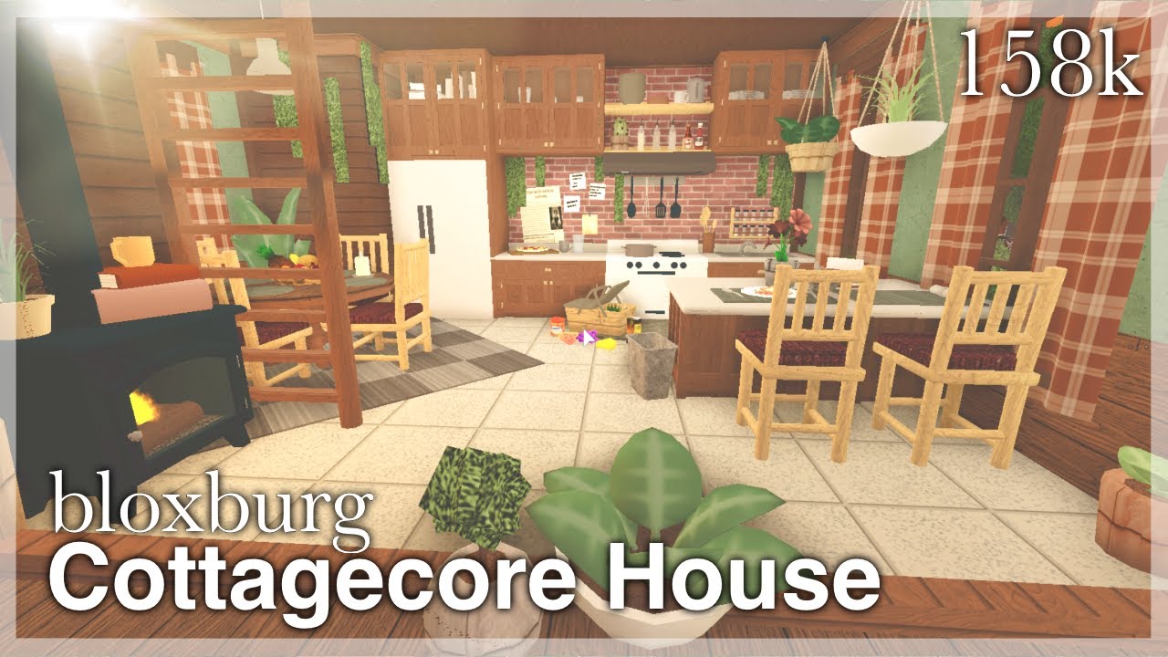 Bloxburg - Cottagecore House Speedbuild (interior + Full Tour) - YouTube