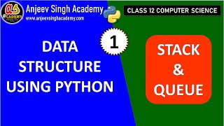 Data Structure| Stack in Python - 1 | Introduction | Stack Operations | Class 12 Computer Science