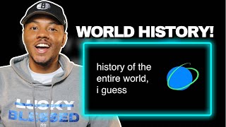 AMERICAN Reacts To history of the entire world, i guess | Dar The Traveler