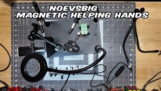 NOEVSBIG Magnetic Helping Hands Soldering Third Hand, PCB Circuit Board Holder