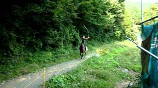 【乗馬】紅葉台木曽馬牧場　流鏑馬ｽｸｰﾘﾝｸﾞ③ 山梨県 2011年9月