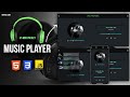 Build Music Player Using HTML, CSS & JS 🔥 | #5 Mini Project