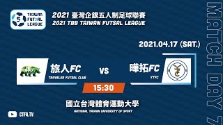 2021臺灣企銀五人制足球聯賽第二循環第二輪 旅人FC vs 曄拓FC