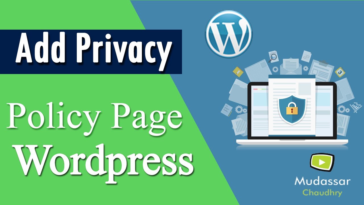 How To Add Privacy Policy Page In WordPress - YouTube