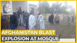 Afghanistan: Mosque in Nangarhar province hit by blast