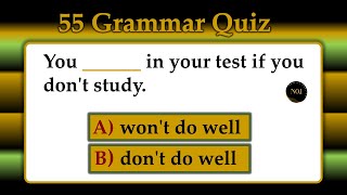 55 Test - English | Present Past & Future - All 12 Tenses Quiz in English | No.1 Quality English