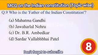 MCQ on constitution ! Mcq on the Indian constitution for competitive exams!