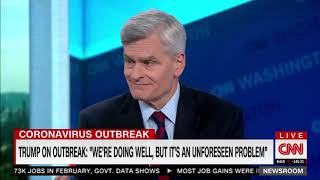 Cassidy joins Jim Sciutto on CNN to talk about the latest on U.S. coronavirus response