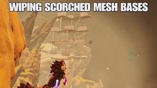 Wiping Scorched Mesh Bases + Meshing in a Hard Ab Ark Ascended Official PVP