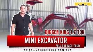 Digger King 1.7 Ton Mini Excavator Video Tour