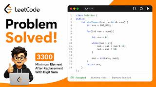 Minimum Element After Replacement With Digit Sum | LeetCode 3300