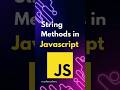 ⚡️Mastering Javascript String Methods | Code Crushers