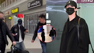 JIN's strange incident arrives at the airport to end the vacation, what's going on at the airport?