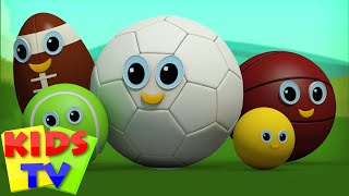 Sports Ball Finger Family | Football Finger Family | Kids Rhymes | Rhymes For Children Videos
