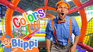Move around with Blippi at LOL Kids Club | Indoor Play Place | Moving and Learning with Blippi