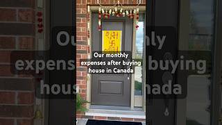 Our Monthly Expenses after Buying House #firsttimehomebuyer #canada #expenses #budget #shorts