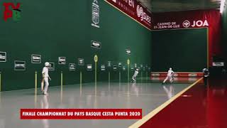 Finale cesta Punta champlonnat du Pays Basque 2020