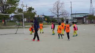 ミニゲーム20180414　土曜篠目小学生サッカースクール【JOANサッカースクール　スパークルキッズJOAN校　JOANスポーツクラブ 安城　三河】