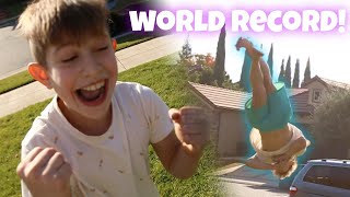 BREAKING A WORLD RECORD IN A GAME OF FLIP!