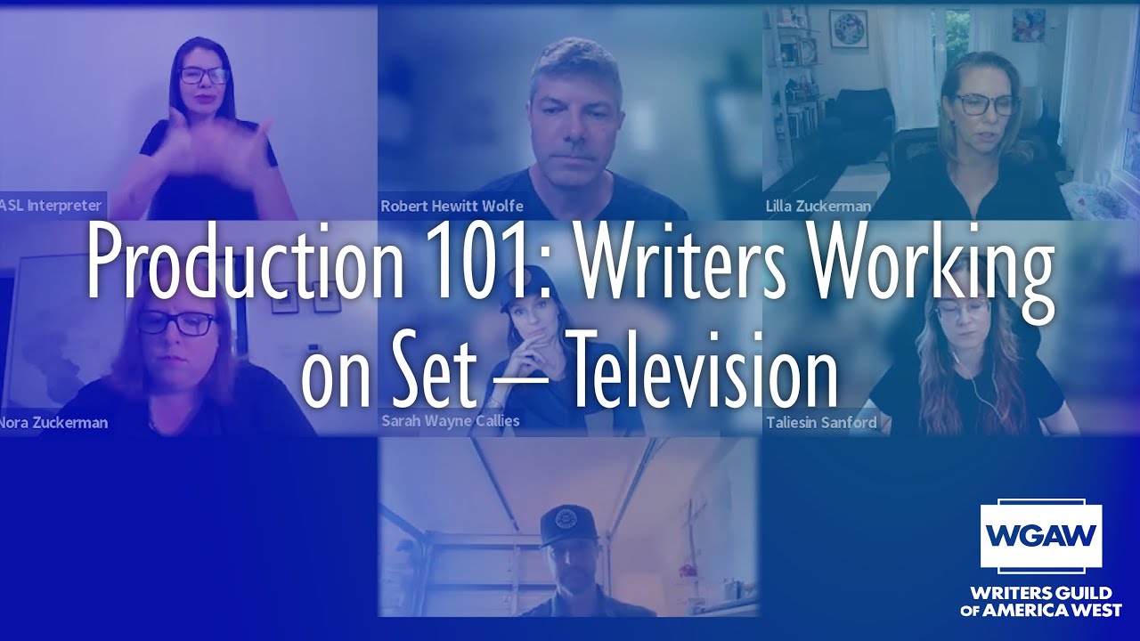 Production 101 Writers Working On Set Television Youtube