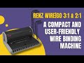 A Compact and User-Friendly Wire Binding Machine #binding #printing #renz