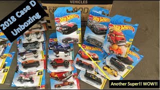 Hot Wheels 2018 Case D Unboxing - Super Again! Wow $TH!! Great Case!