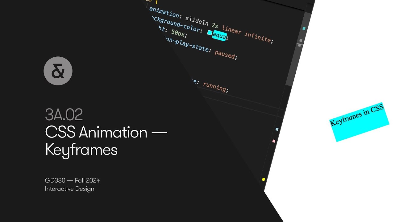 3a 02 Css Keyframe Animation Youtube