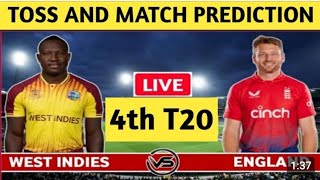West Indies vs England 4th T20I Toss & Match  PREDICTION |Who Will Win?, #t20 #toss #todaymatch