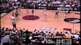 1998 Lakers @ Blazers Game 4 (1st Half)